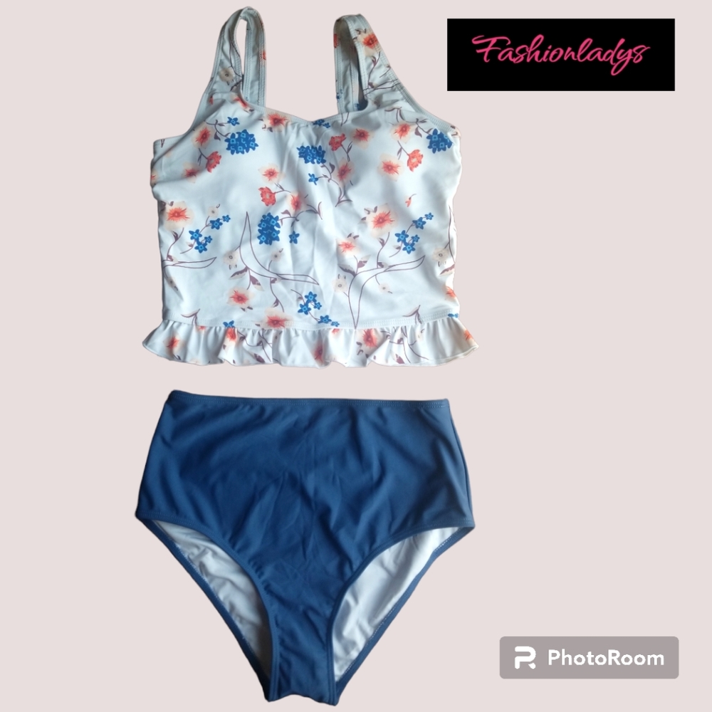 New High Waist Bikini Padded Medium Swimsuit Set